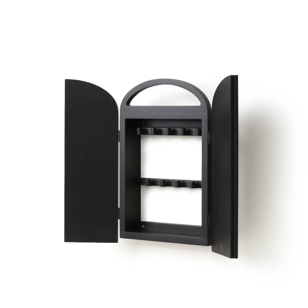 ตู้กุญแจติดผนังดีไซน์สวยไม้บีชจริง Pana Objects รุ่น Miti ฺBlack: Key Cabinets ทำสีดำ size 18x5.7x28 ซม
